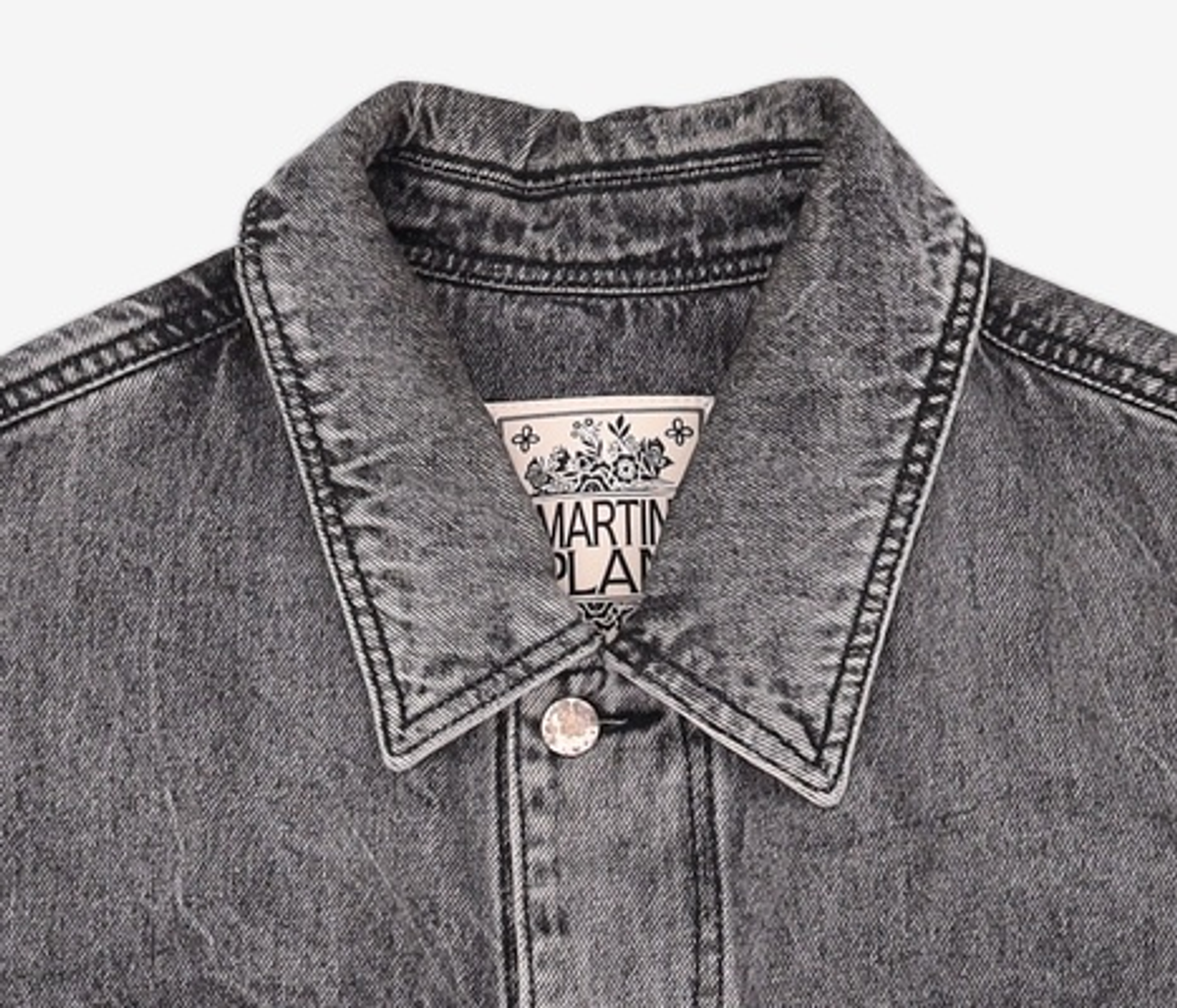 마틴플랜(MARTIN PLAN) Loose Out Denim Jacket - BLACK 100