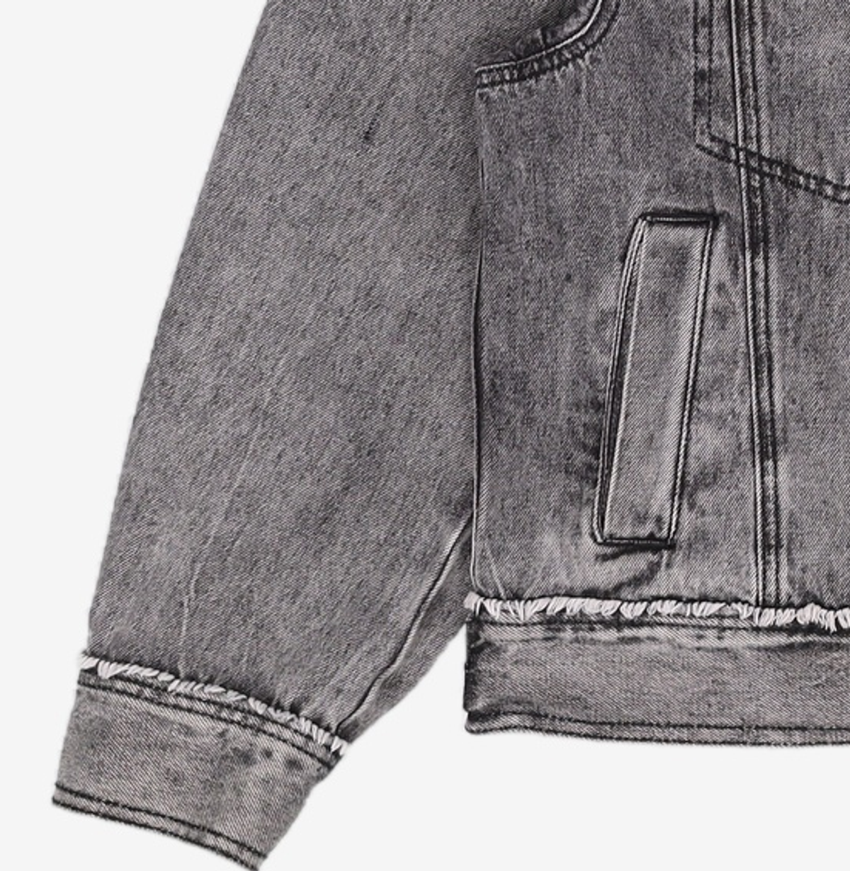 마틴플랜(MARTIN PLAN) Loose Out Denim Jacket - BLACK 100