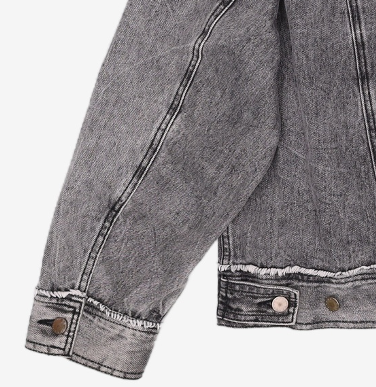 마틴플랜(MARTIN PLAN) Loose Out Denim Jacket - BLACK 100