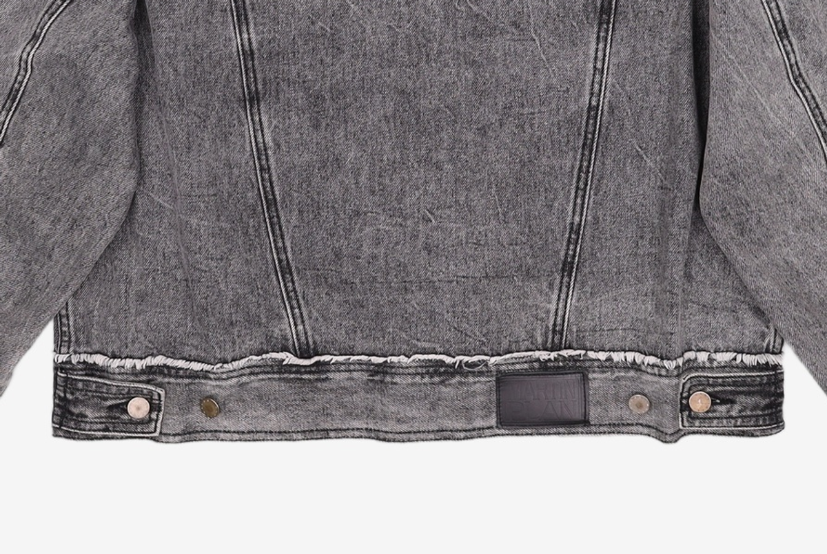 마틴플랜(MARTIN PLAN) Loose Out Denim Jacket - BLACK 100