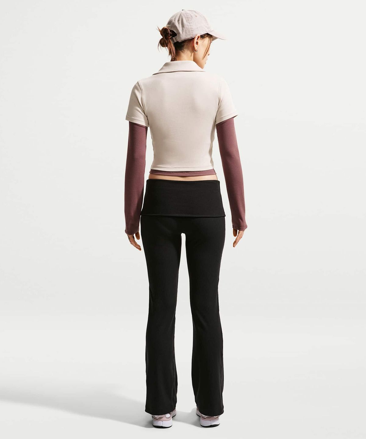 나이키(NIKE) 스포츠웨어 타이트 크롭 폴로 W - 크림 II:화이트 / IO2730-236