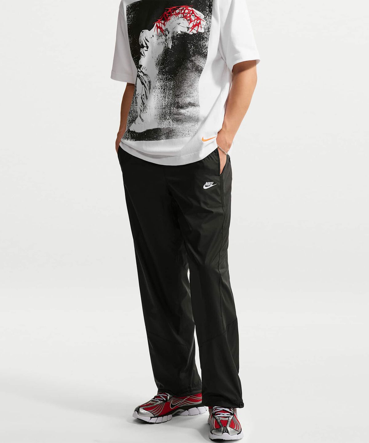 나이키(NIKE) 윈드러너 경량 팬츠 M - 블랙:앤트러사이트:화이트 / IO4378-010