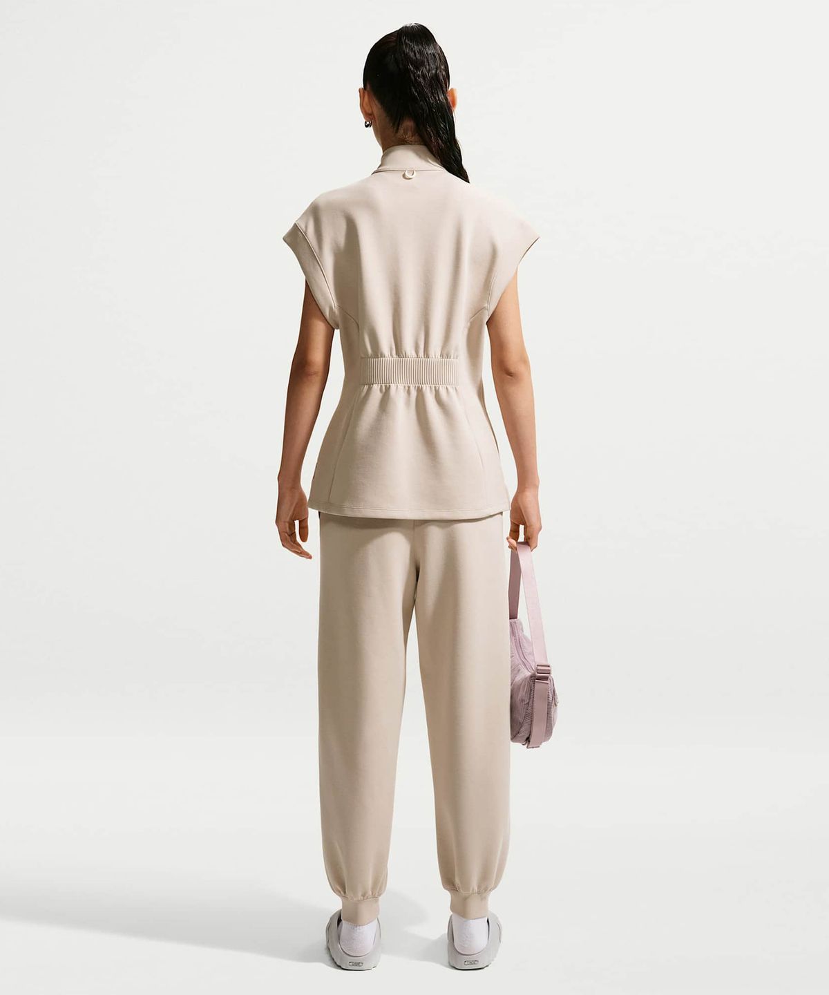 나이키(NIKE) 24.7 임파서블리소프트 드라이 핏 하이라이즈 조거 W - 크림 II:칼리지 그레이 / IQ1034-236
