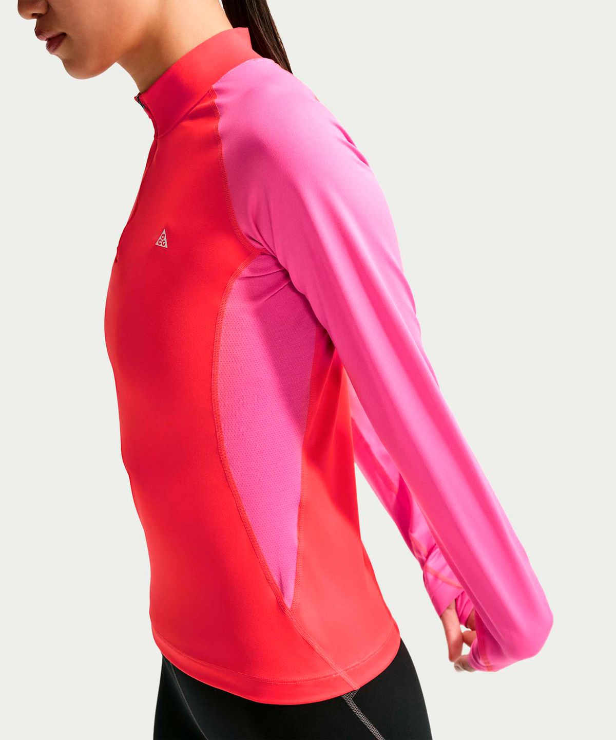 나이키(NIKE) ACG 와일드씨 드라이 핏 쿼터집 긴소매 하이킹 탑 W - 라이트 크림슨:데저트 핑크:서밋 화이트 / IQ6323-696
