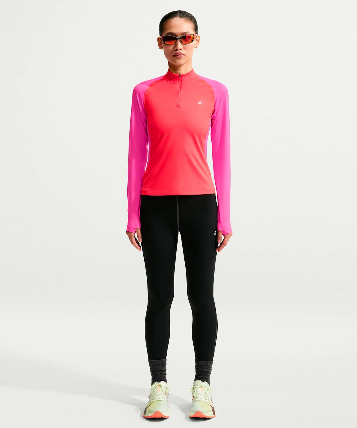 나이키(NIKE) ACG 와일드씨 드라이 핏 쿼터집 긴소매 하이킹 탑 W - 라이트 크림슨:데저트 핑크:서밋 화이트 / IQ6323-696