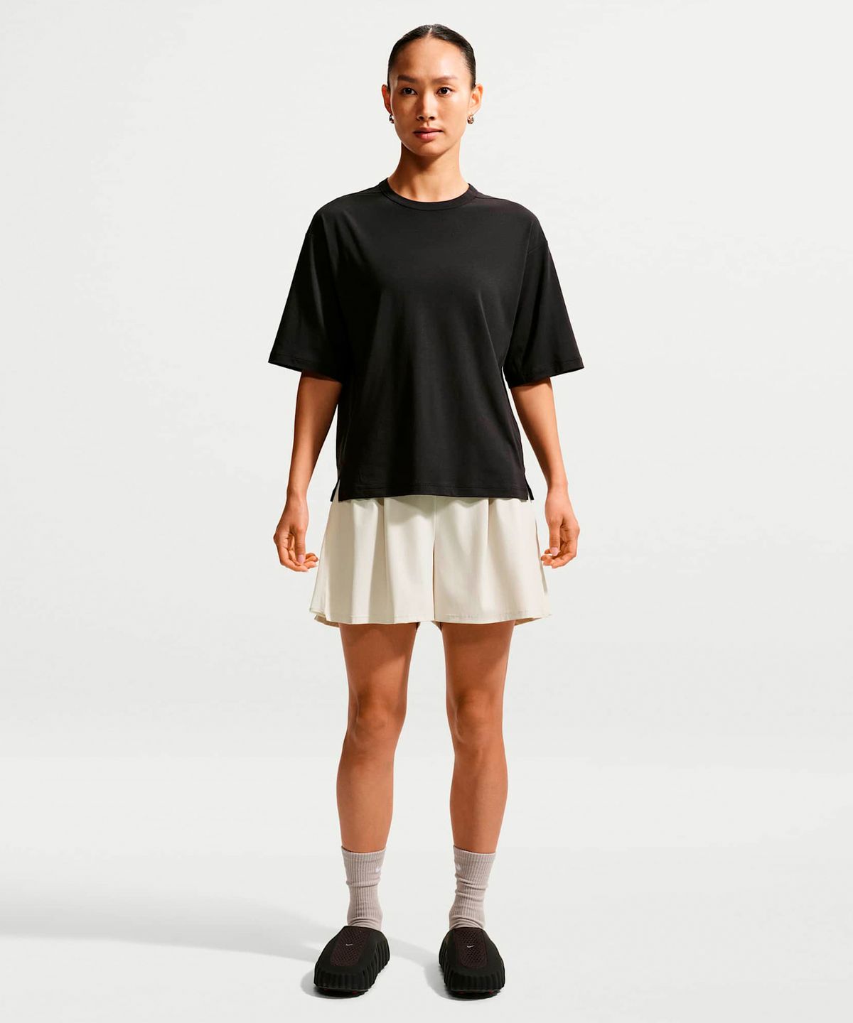 나이키(NIKE) 24.7 임파서블리소프트 라이트 드라이 핏 반소매 티셔츠 W - 블랙:다크 스모크 그레이 / IQ9333-010