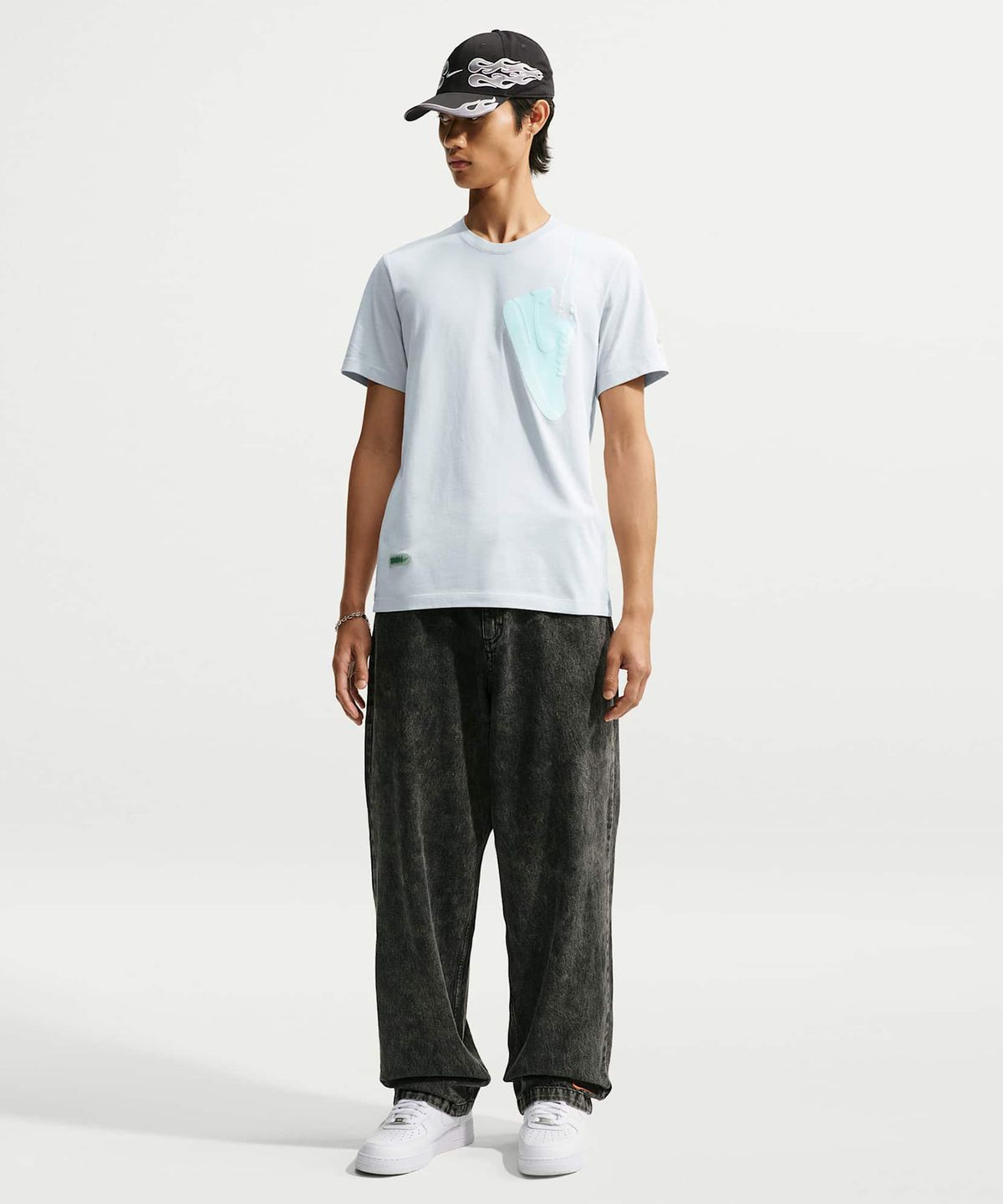 나이키(NIKE) 스포츠웨어 티셔츠 M - 그레이 포그 / IW0965-098