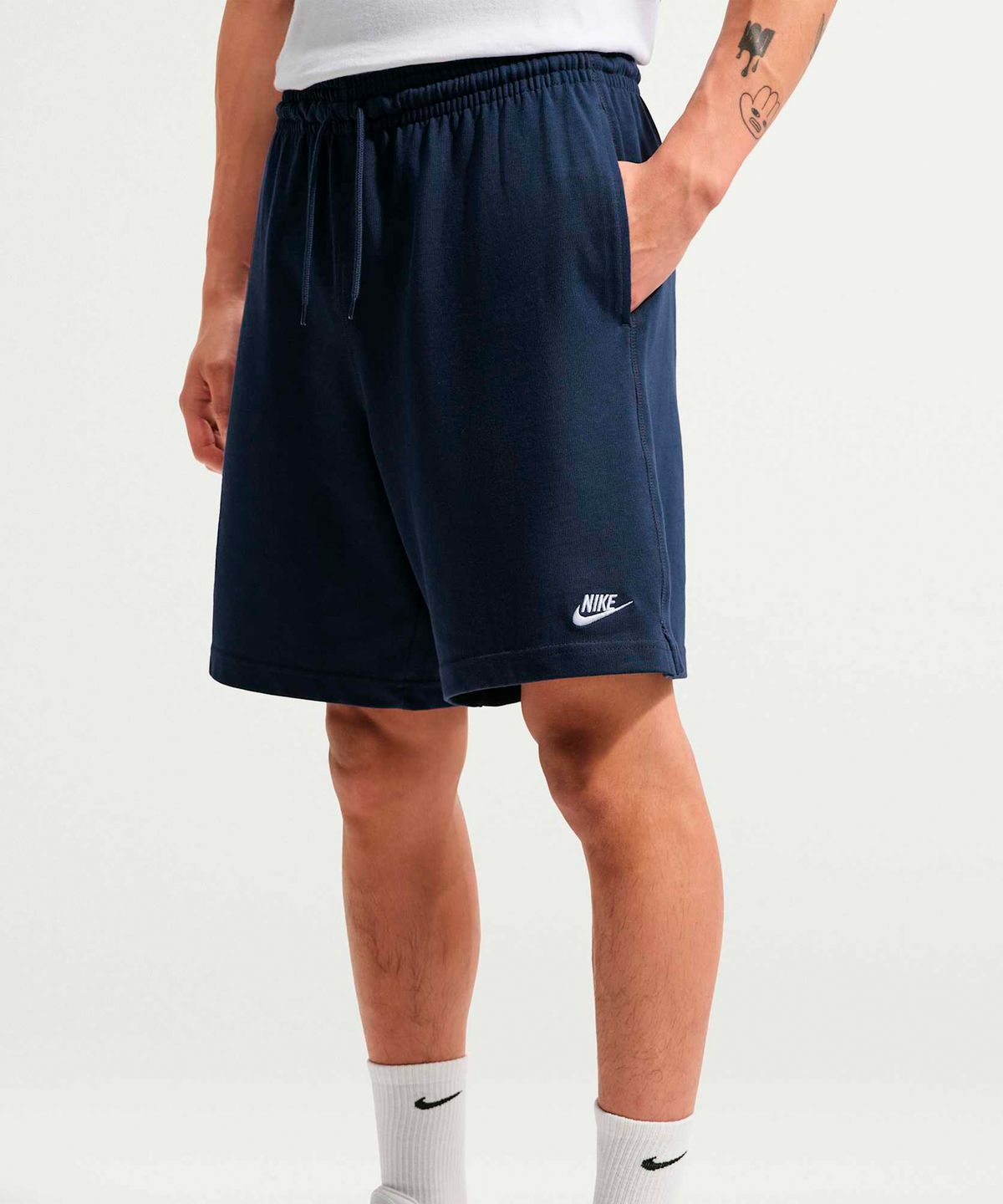 나이키(NIKE) 클럽 니트 쇼츠 M - 옵시디언:화이트 / FQ4361-451