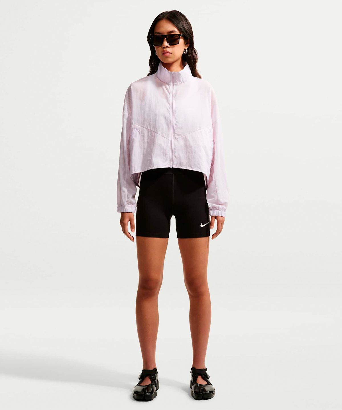 나이키(NIKE) 스포츠웨어오버사이즈 경량 립스탑 재킷 W - 블리치트 라일락 / IF0588-583