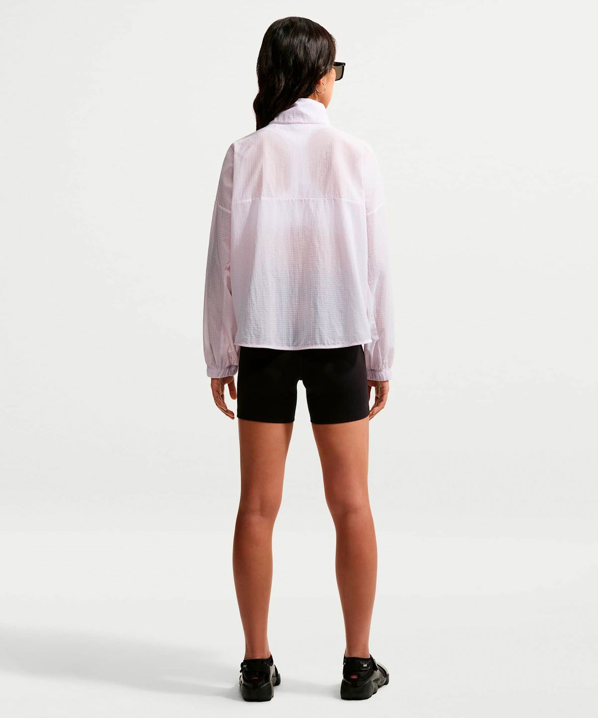 나이키(NIKE) 스포츠웨어오버사이즈 경량 립스탑 재킷 W - 블리치트 라일락 / IF0588-583