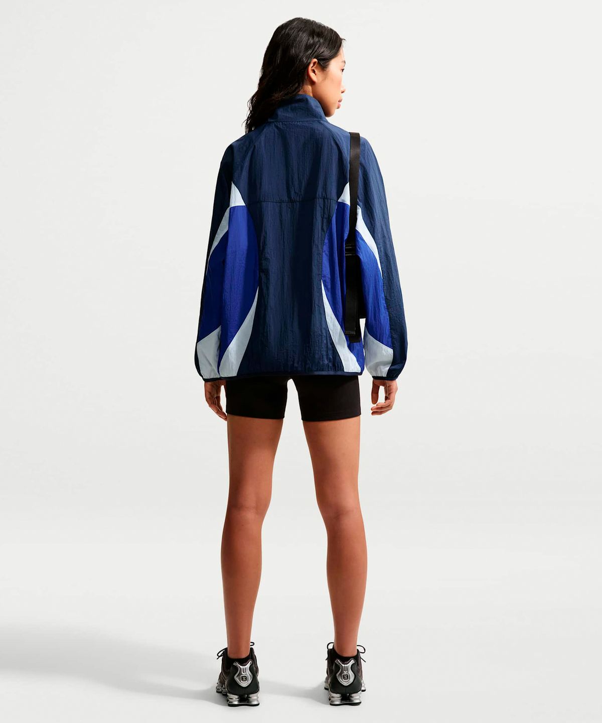 나이키(NIKE) 스포츠웨어 오버사이즈 트랙 재킷 W - 미드나이트 네이비:올드 로얄:화이트 / IM8402-411