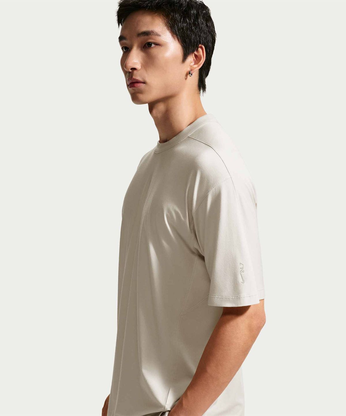 나이키(NIKE) 24.7 임파서블리소프트 라이트 드라이 핏 반소매 티셔츠 M - 라이트 오어우드 브라운:세일:라이트 아이언 오어 / IQ8274-104