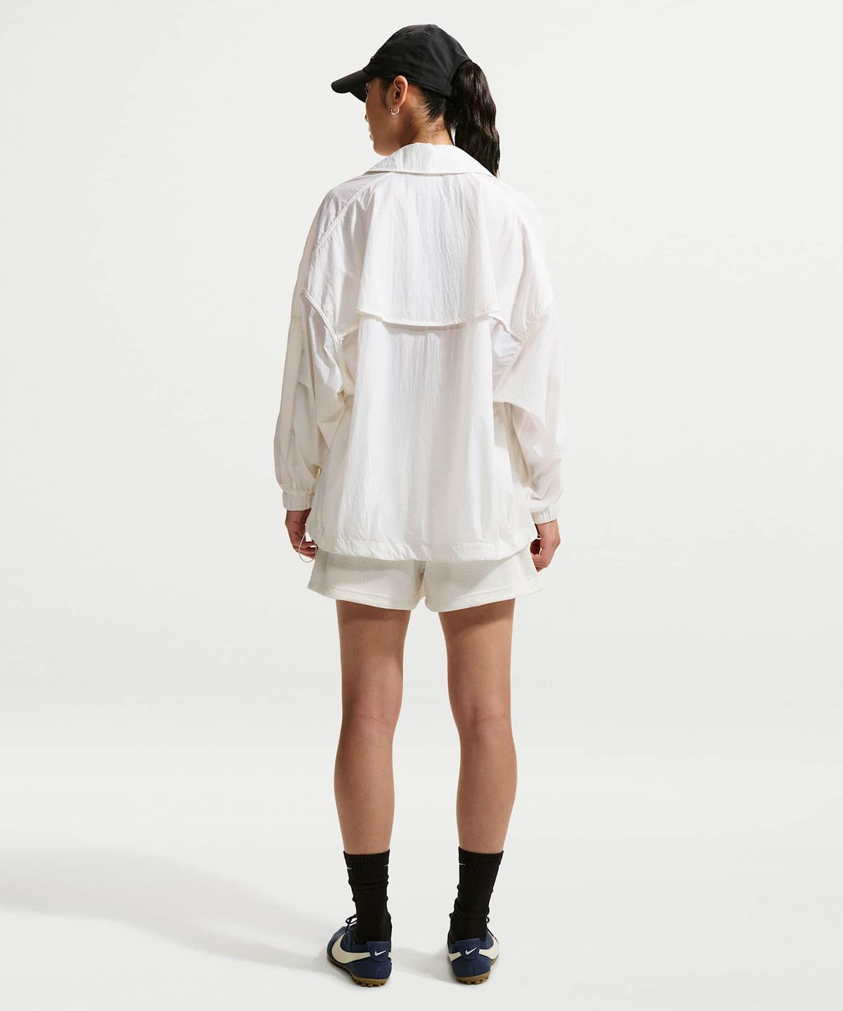 나이키(NIKE) 스포츠웨어 미드라이즈 메쉬 쇼츠 W - 세일:크림 II / IU1957-133