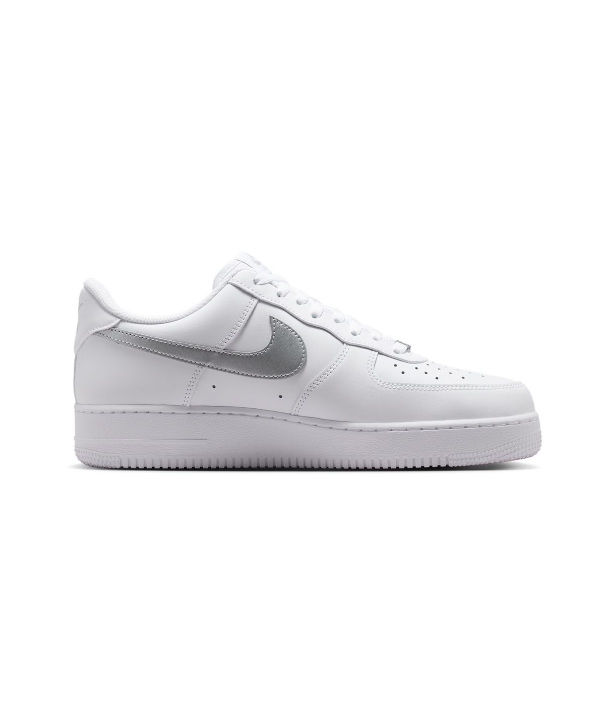 나이키(NIKE) 에어 포스 1 07 M - 화이트:메탈릭 실버 / FJ4146-134