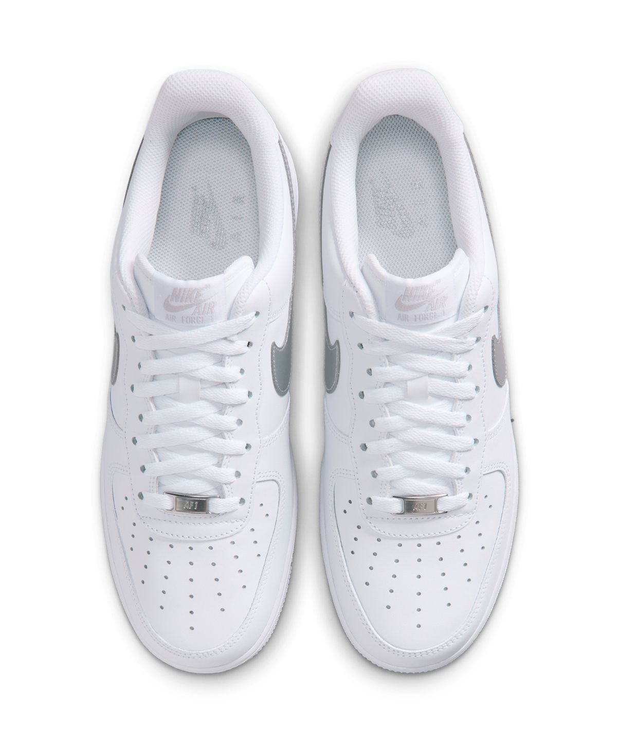 나이키(NIKE) 에어 포스 1 07 M - 화이트:메탈릭 실버 / FJ4146-134