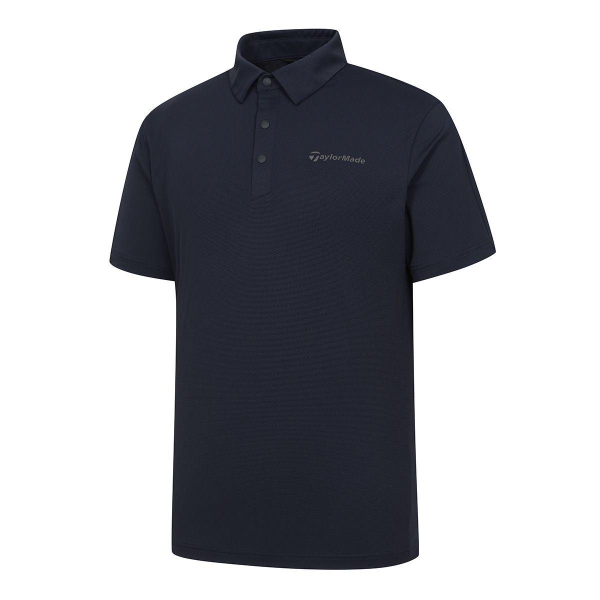 테일러메이드 어패럴(TAYLORMADE APPAREL) 26SS 남성 등판 펀칭 카라 반팔 티셔츠 TT6-24HG42-915