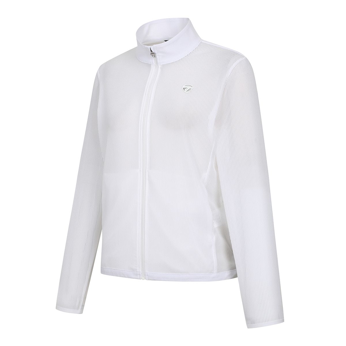 테일러메이드 어패럴(TAYLORMADE APPAREL) 26SS 여성 시스루 스트라이프 집업 가디건 TT6-64HG41-100