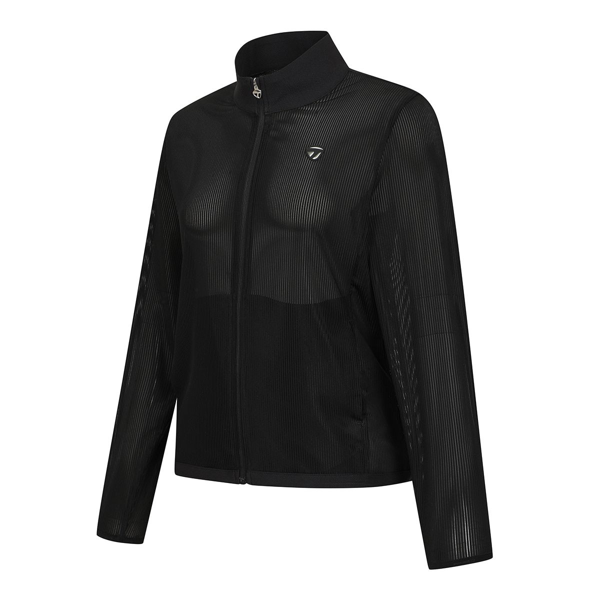 테일러메이드 어패럴(TAYLORMADE APPAREL) 26SS 여성 시스루 스트라이프 집업 가디건 TT6-64HG41-199