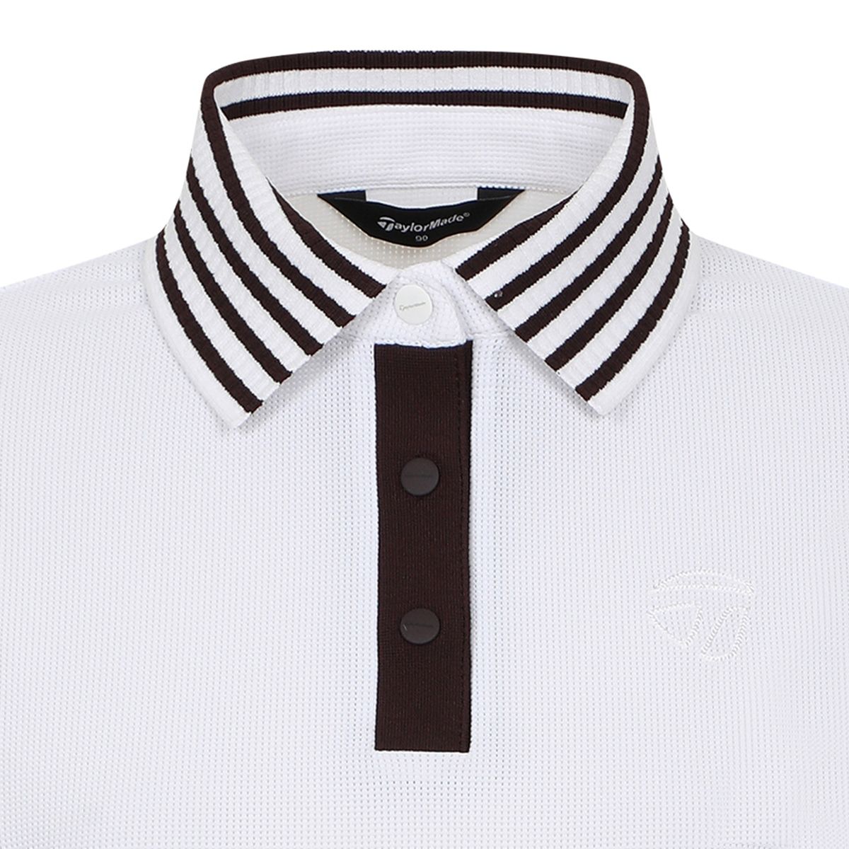 테일러메이드 어패럴(TAYLORMADE APPAREL) 26SS 여성 니트 카라 포인트 반팔 티셔츠 TT6-64HG42-100