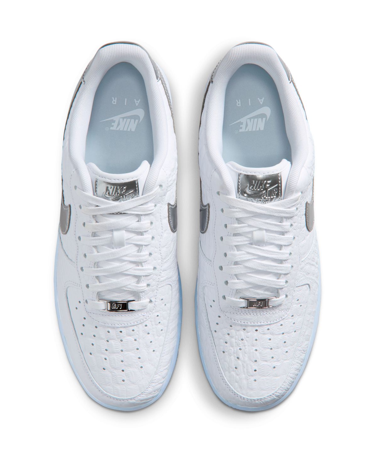 나이키(NIKE) 에어 포스 1 07 M - 화이트:블루 틴트:퓨어 플래티넘:크롬 / IR1981-100