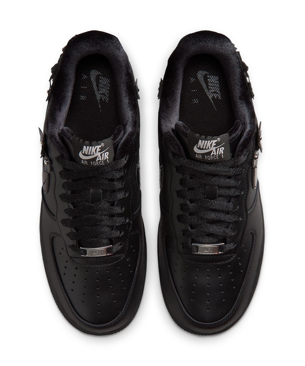 나이키(NIKE) 에어 포스 1 07 플로레트 W - 블랙:오프 누아르:메탈릭 실버:블랙 / IR8637-001