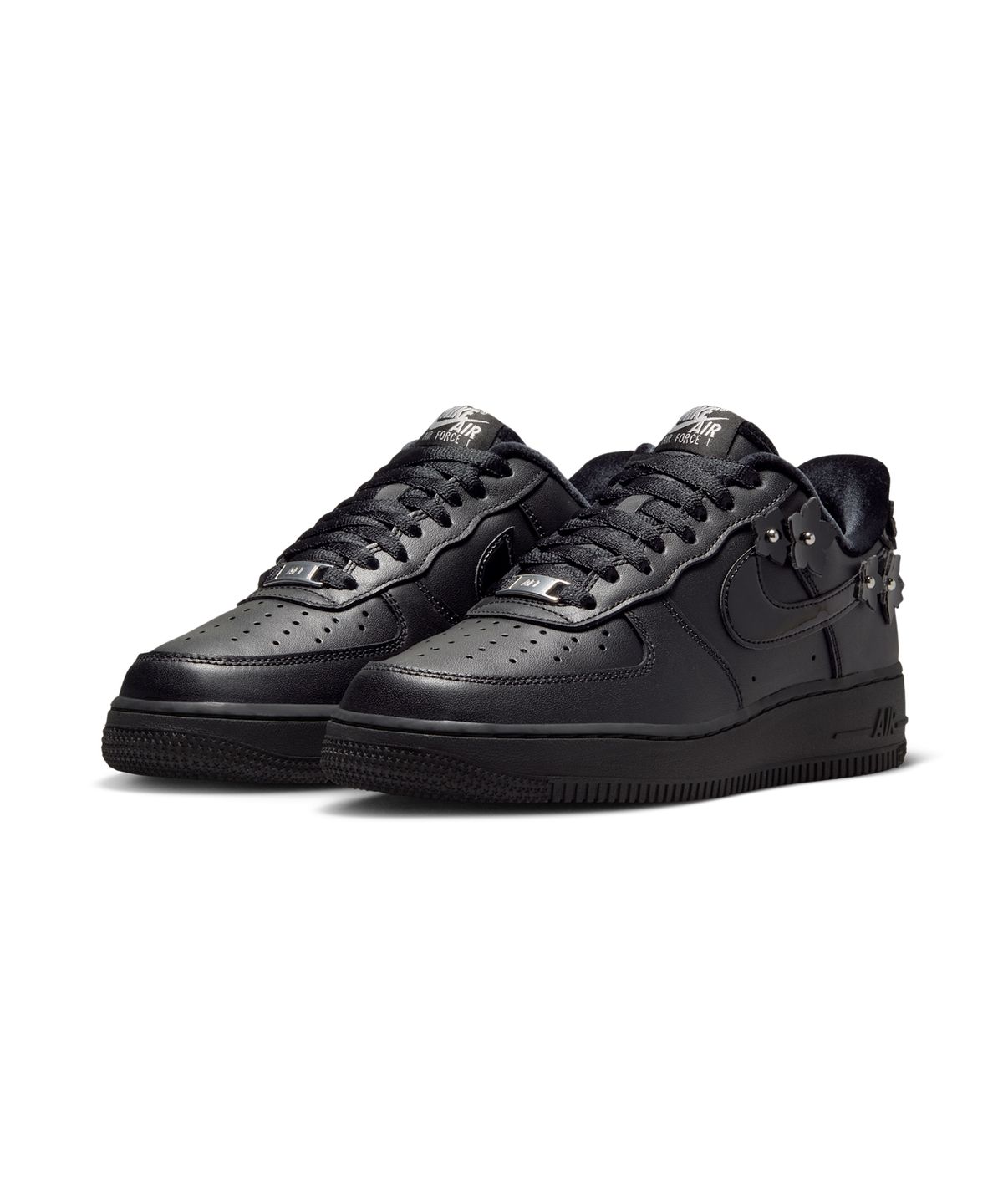 나이키(NIKE) 에어 포스 1 07 플로레트 W - 블랙:오프 누아르:메탈릭 실버:블랙 / IR8637-001