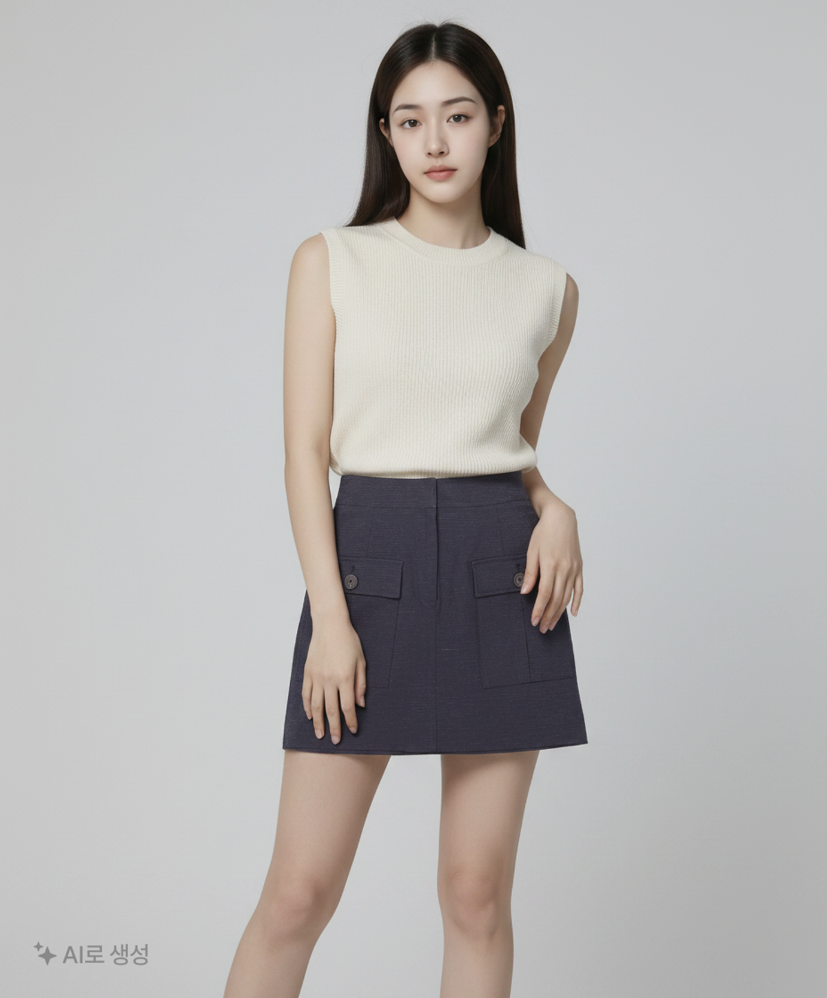 미쏘(MIXXO) A라인 포켓디테일 미니 스커트_MIWWHD502C 24