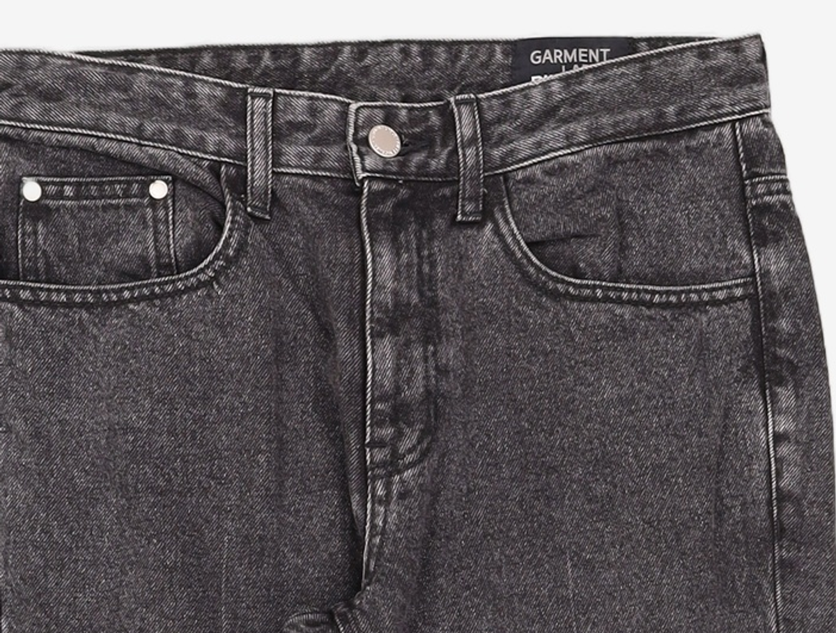 가먼트레이블(GARMENT LABLE) [피스워커x가먼트레이블]Garment Worker Stitch Jeans / Tapered (Black Tan) S