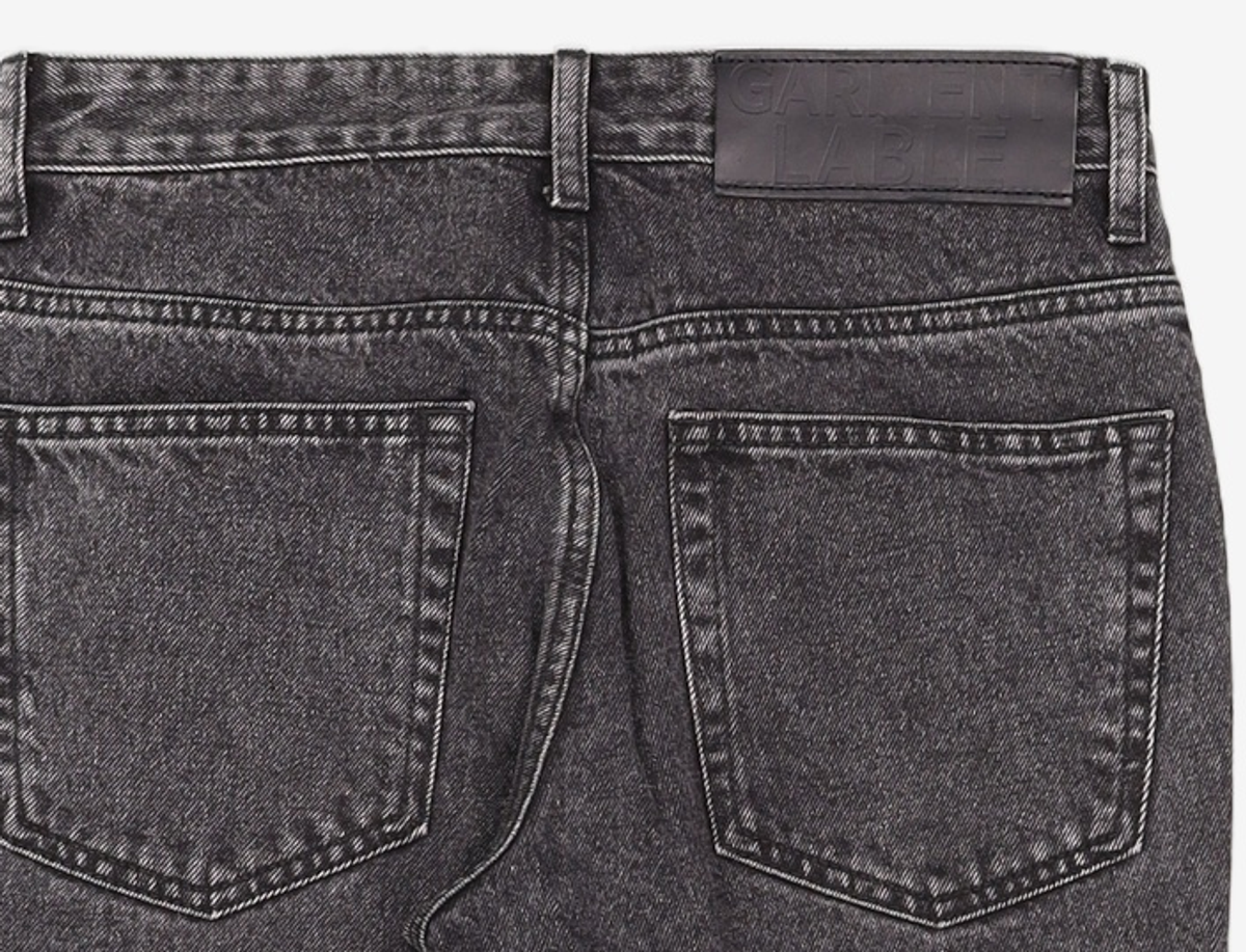 가먼트레이블(GARMENT LABLE) [피스워커x가먼트레이블]Garment Worker Stitch Jeans / Tapered (Black Tan) S