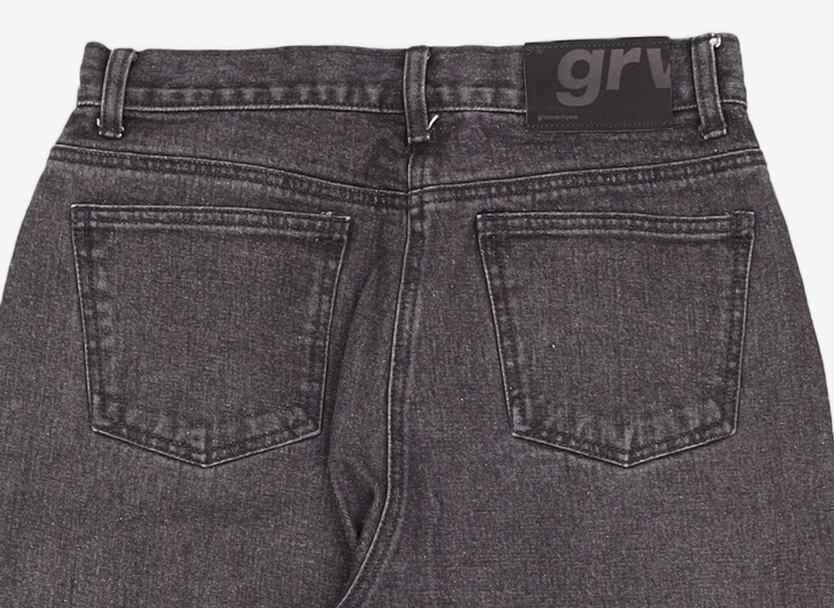 그루브라임(GROOVE RHYME) (W) DENIM WIDE PANTS (INDIGO BLUE) [LRSFDDW718M] L