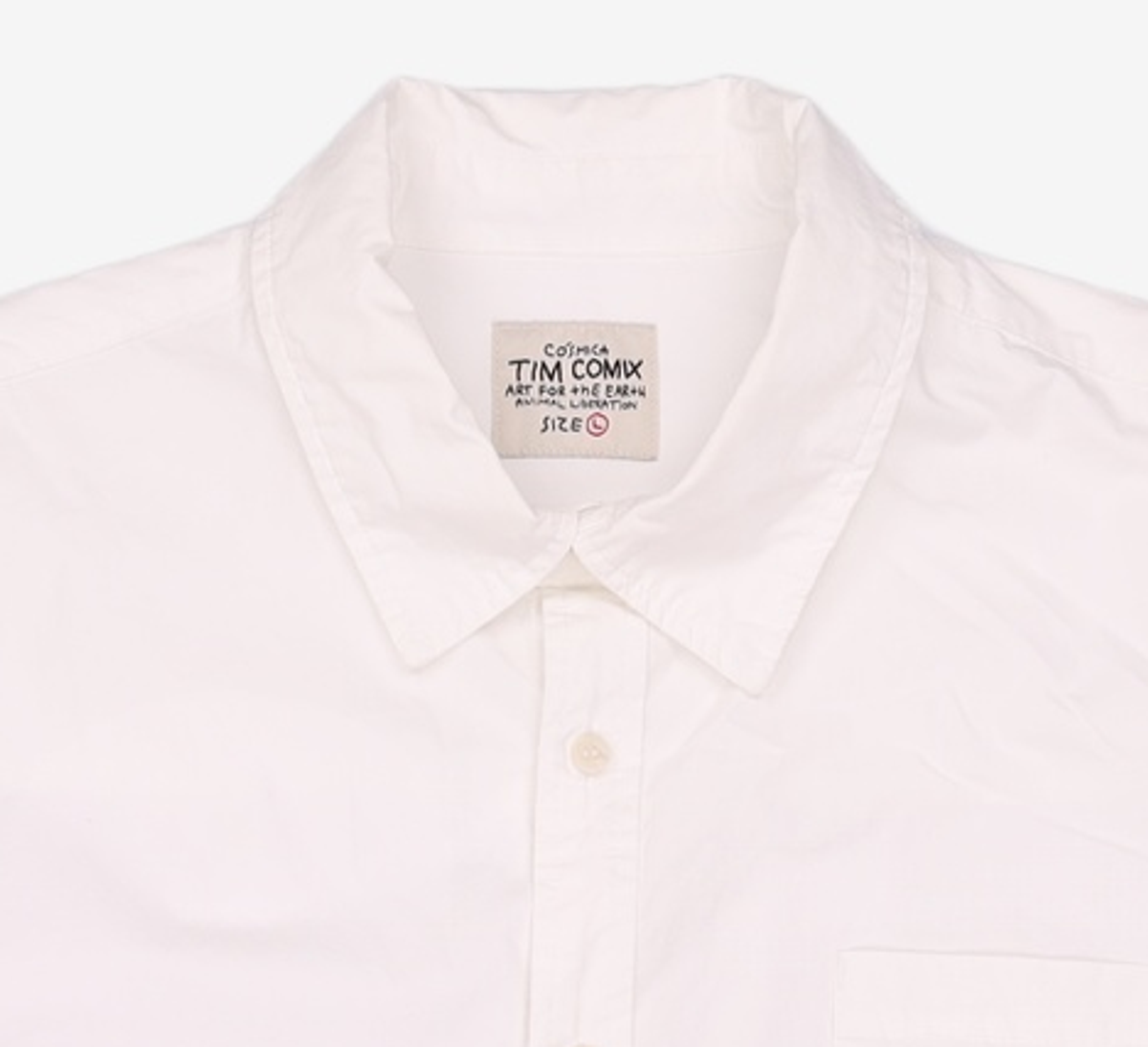 팀코믹스(TIMCOMIX) [OVER-SIZED] VAMOS POCKET SOLID SS SHIRT WHITE L