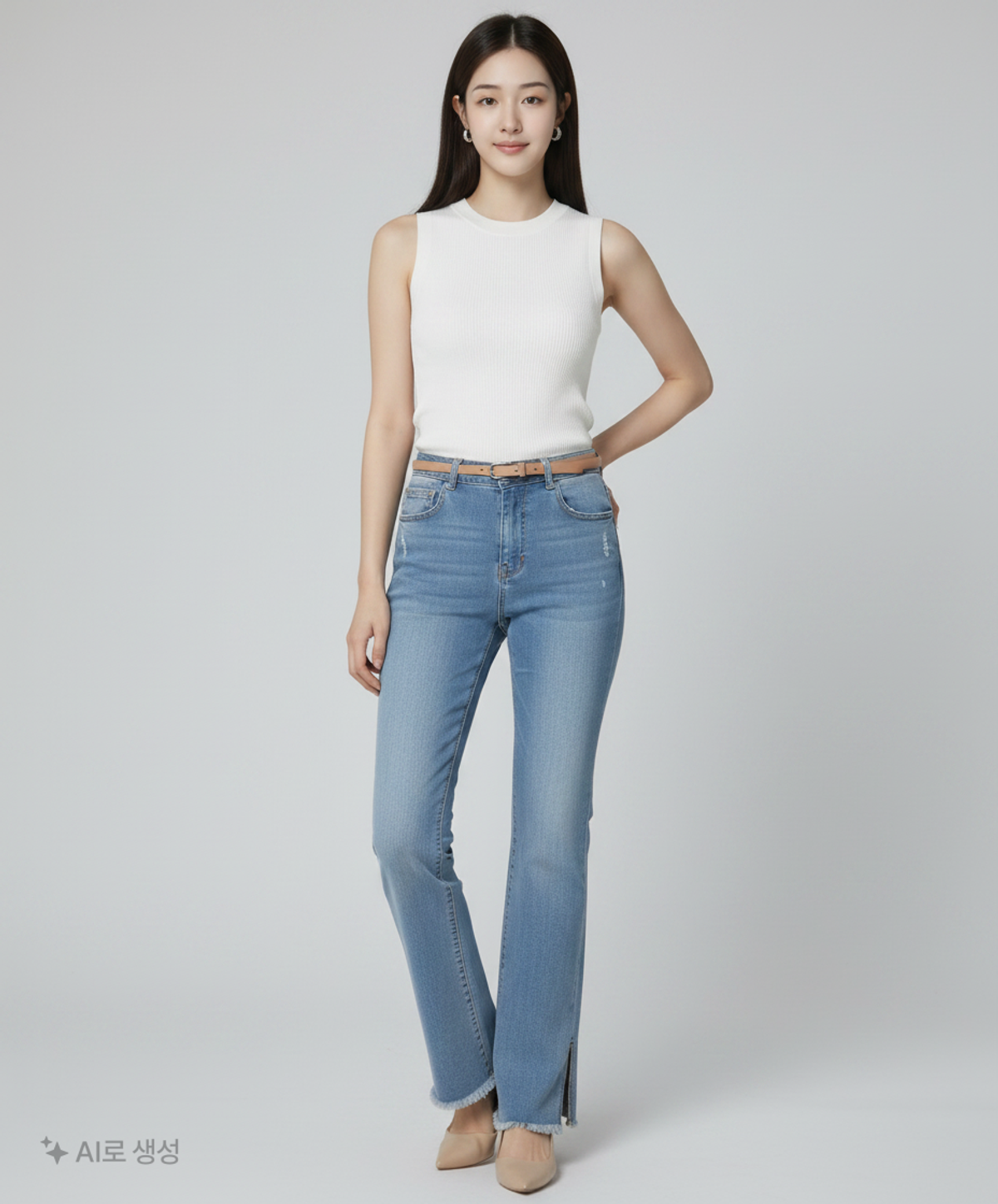 지유(GU) 청/데님 팬츠 27