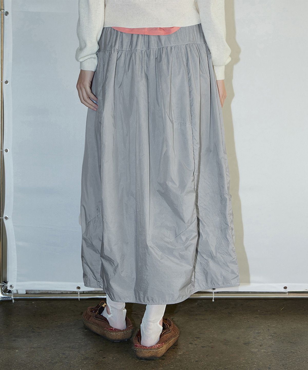 모노크롬(MONOCHROME) bamon balloon skirt (gray)