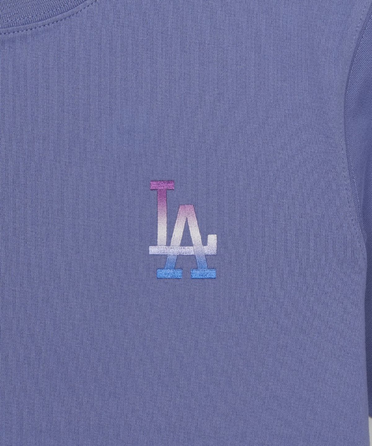 엠엘비(MLB) 모노그램 그라데이션 빅럭스 세미 오버핏 반팔 티셔츠 LA (L.Purple)
