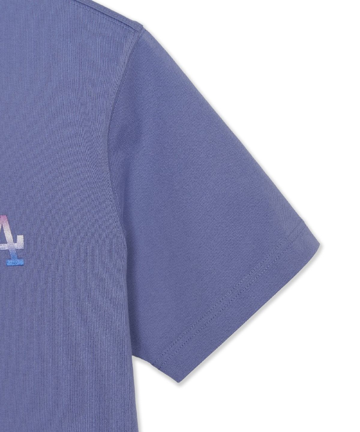 엠엘비(MLB) 모노그램 그라데이션 빅럭스 세미 오버핏 반팔 티셔츠 LA (L.Purple)