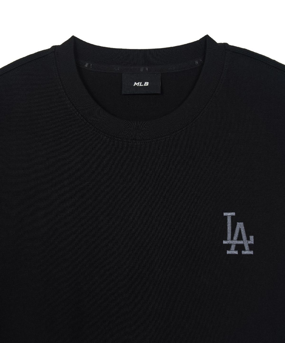 엠엘비(MLB) 모노그램 그라데이션 모노티브 세미 오버핏 반팔 티셔츠 LA (Black)