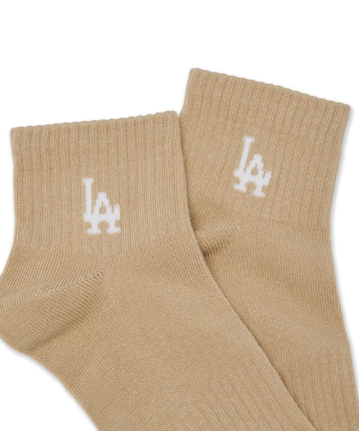 엠엘비(MLB) 스몰 로고 발목 양말 3족세트 MLB (Cream)