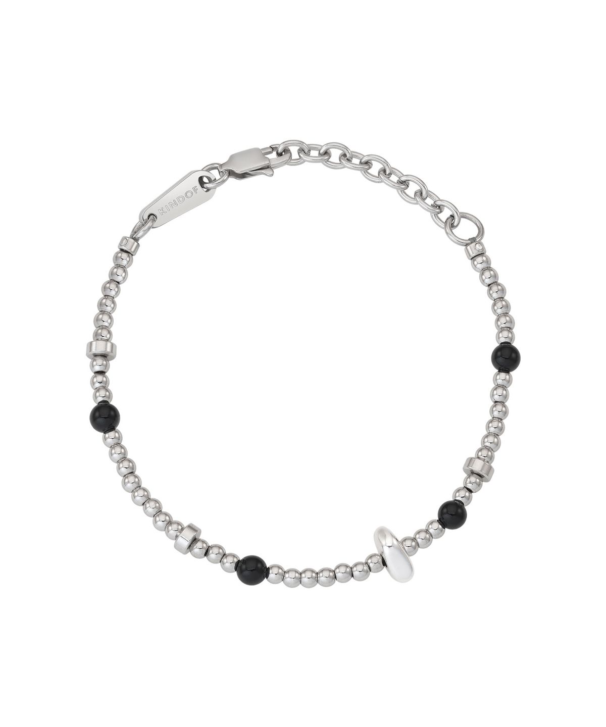 카인드오브(KINDOF) 샤인 비드 팔찌_실버 Shine beads Necklace_silver