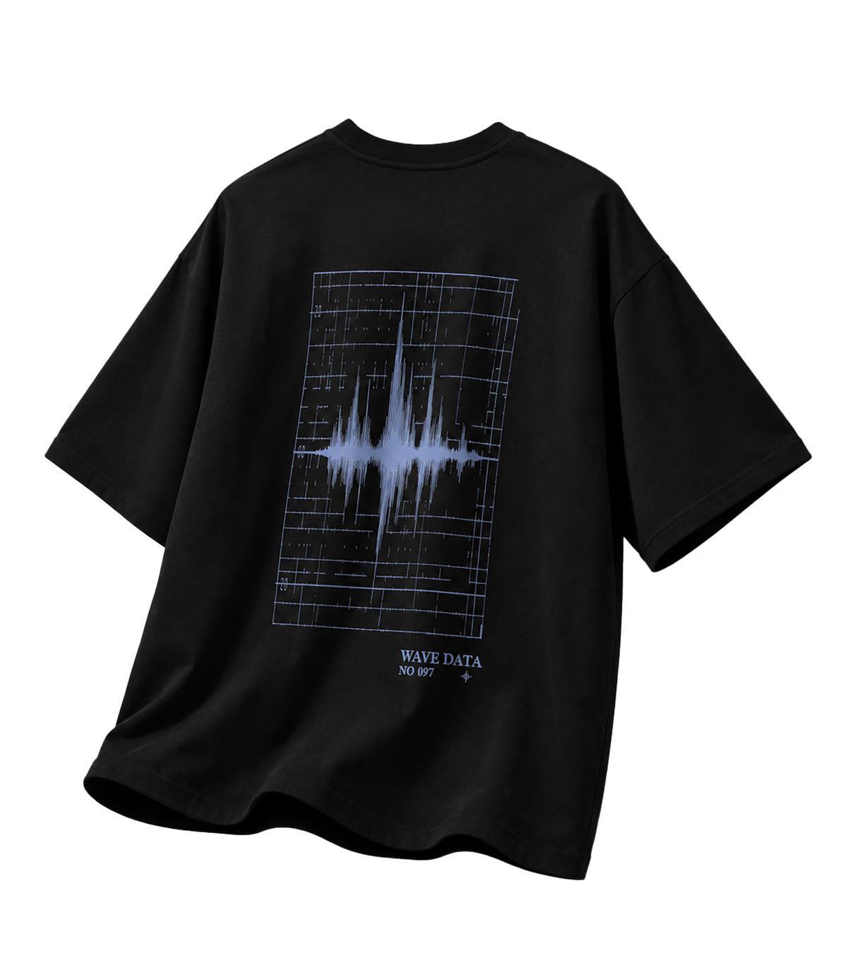 블루잉(BLUEING) BLUEING WAVE GRAPHIC TEE [BLACK]