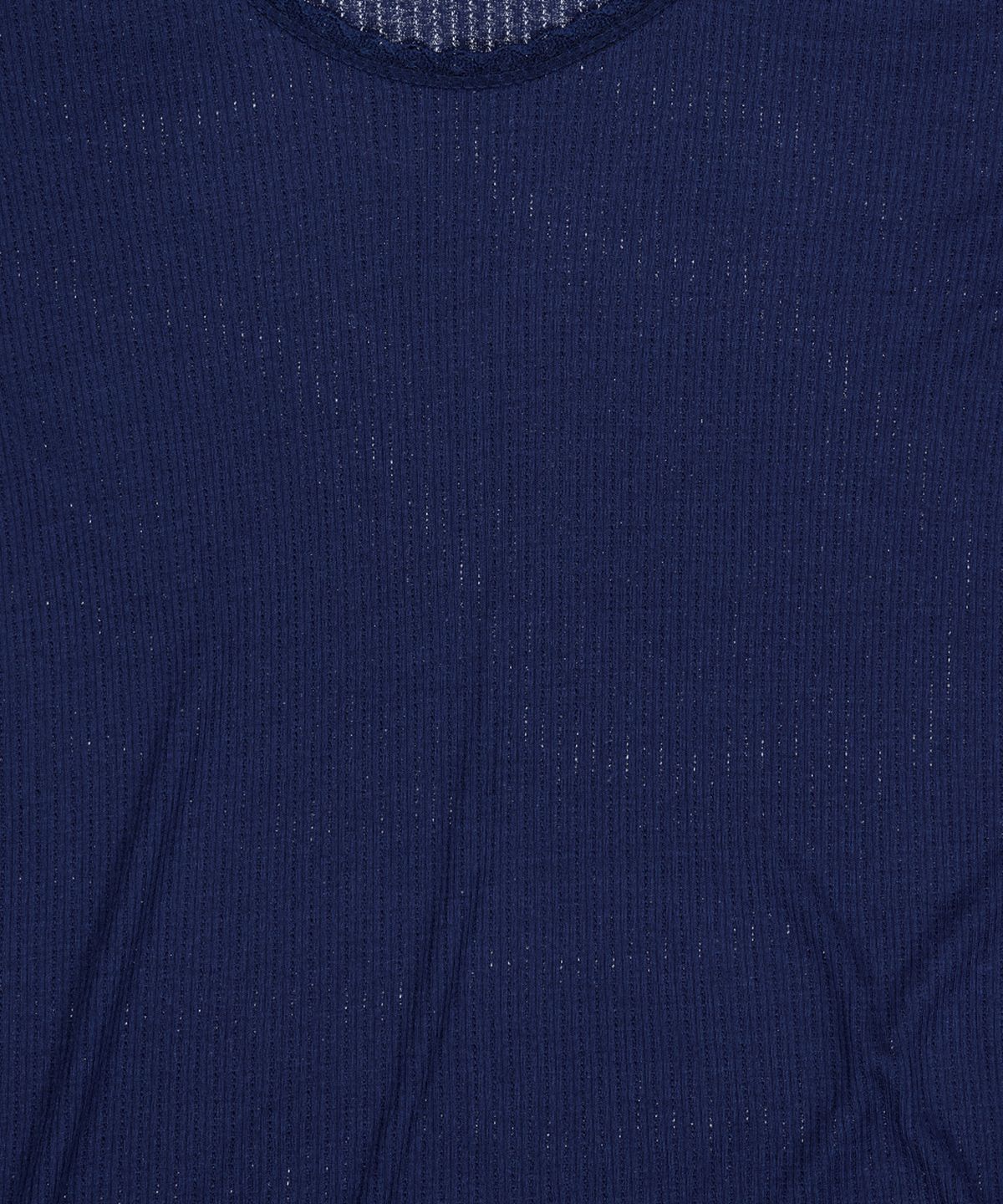 더블씬(DOUBLE SEEN) 레이스 립 반팔 티셔츠_ 네이비