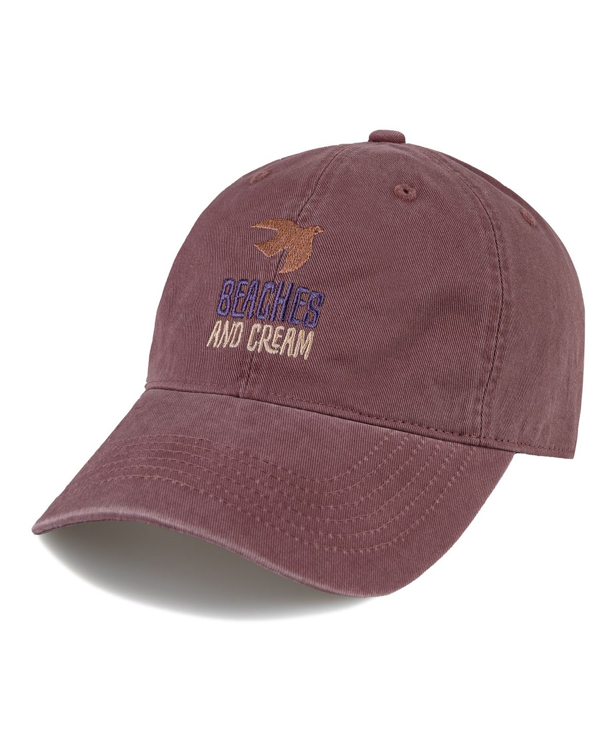 비치스앤크림(BEACHESANDCREAM) Seagull Cation Ball cap-burgundy