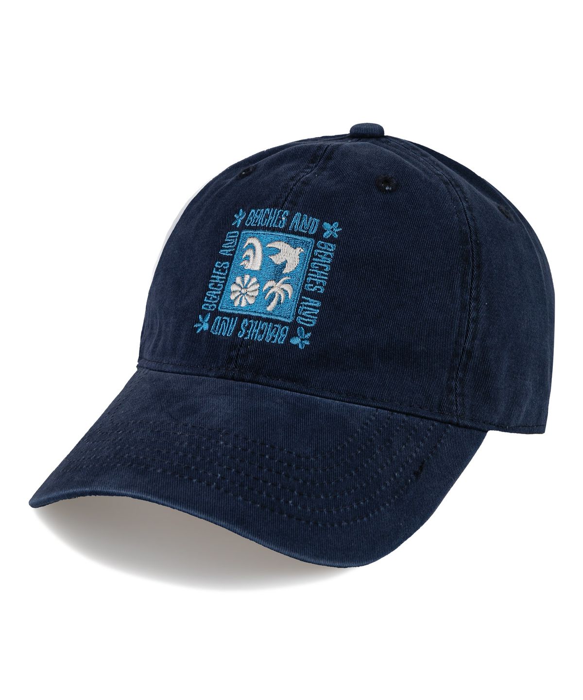비치스앤크림(BEACHESANDCREAM) Island Breeze Cation Ball cap-navy