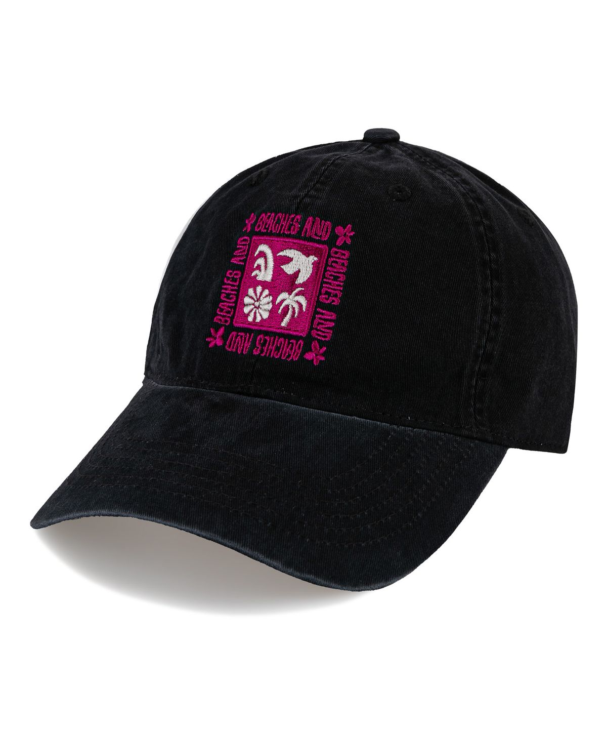 비치스앤크림(BEACHESANDCREAM) Island Breeze Cation Ball cap-black