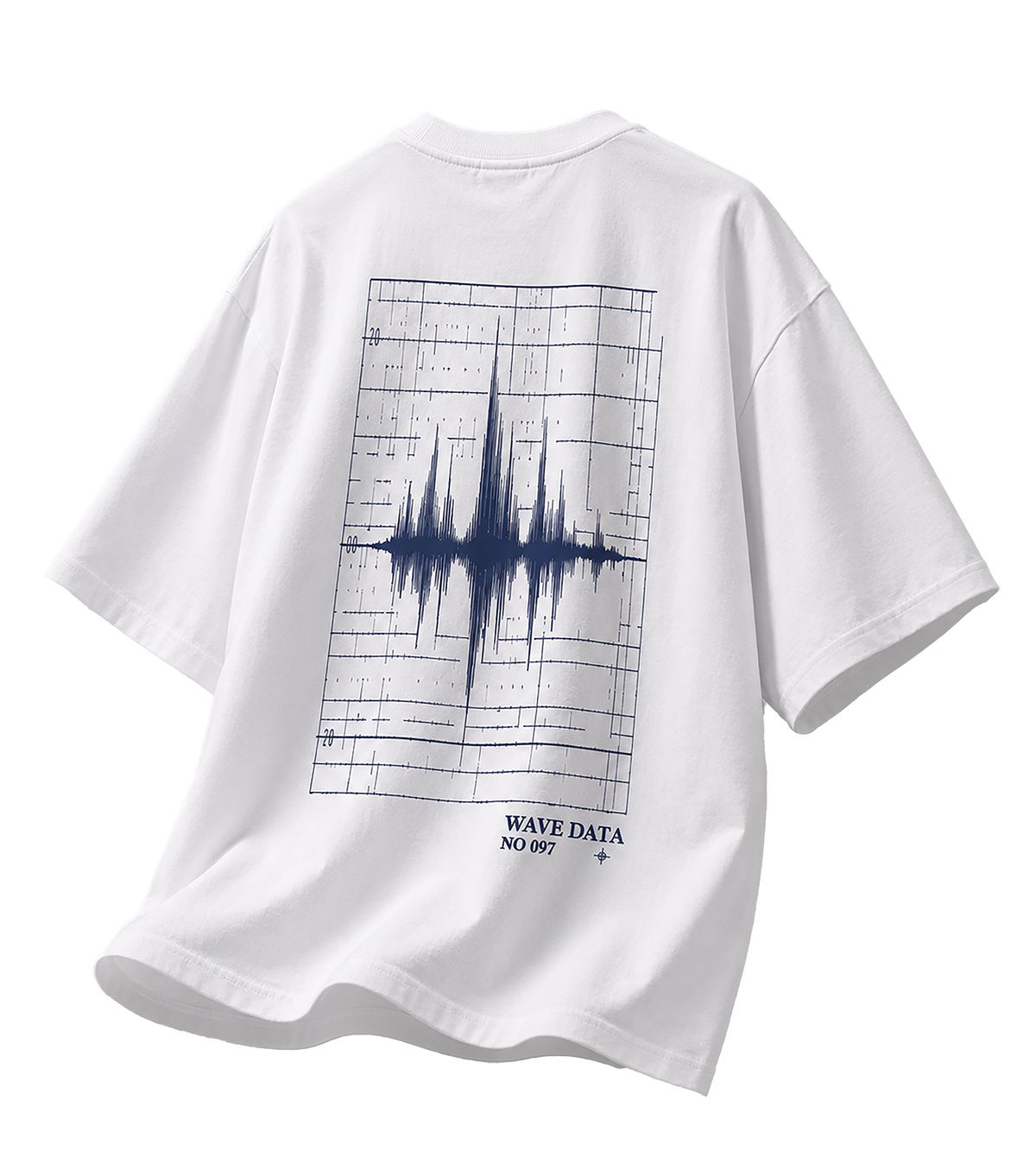 블루잉(BLUEING) BLUEING WAVE GRAPHIC TEE [WHITE]