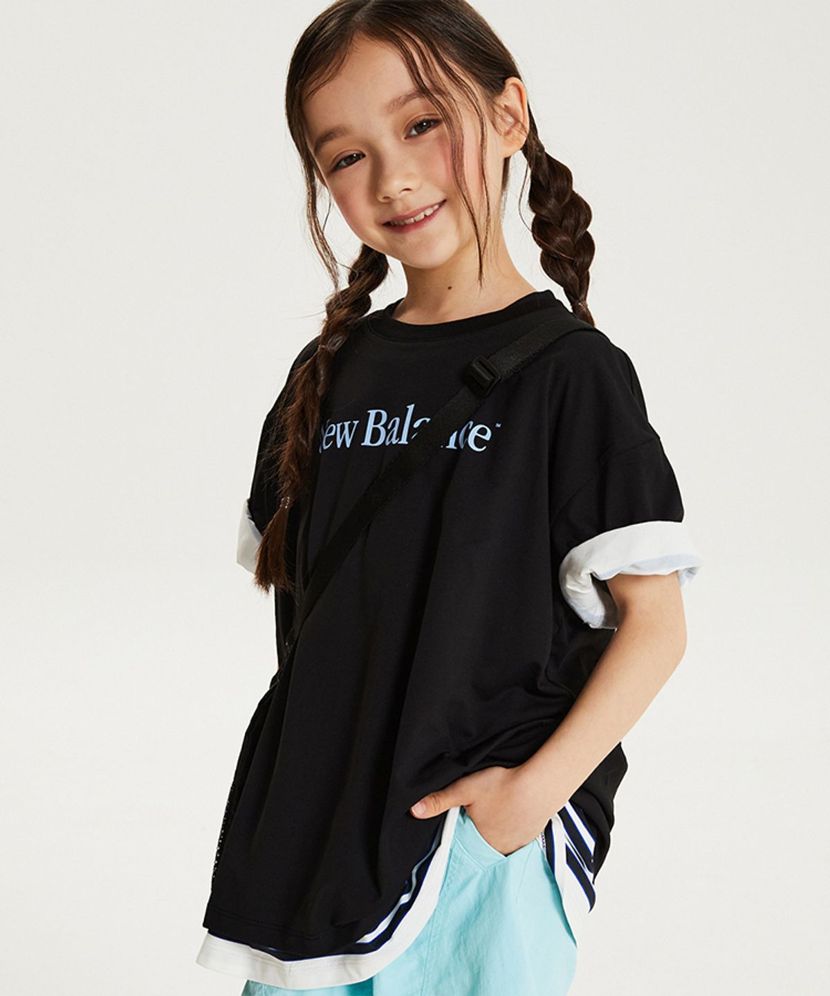 뉴발란스 키즈(NEWBALANCEKIDS) 그래픽 반팔 티셔츠 NK9EG3805U19