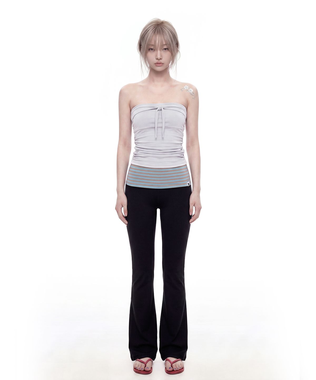 그레이버(GRAVER) [WOMAN]STRIPE WAIST BAND_2color