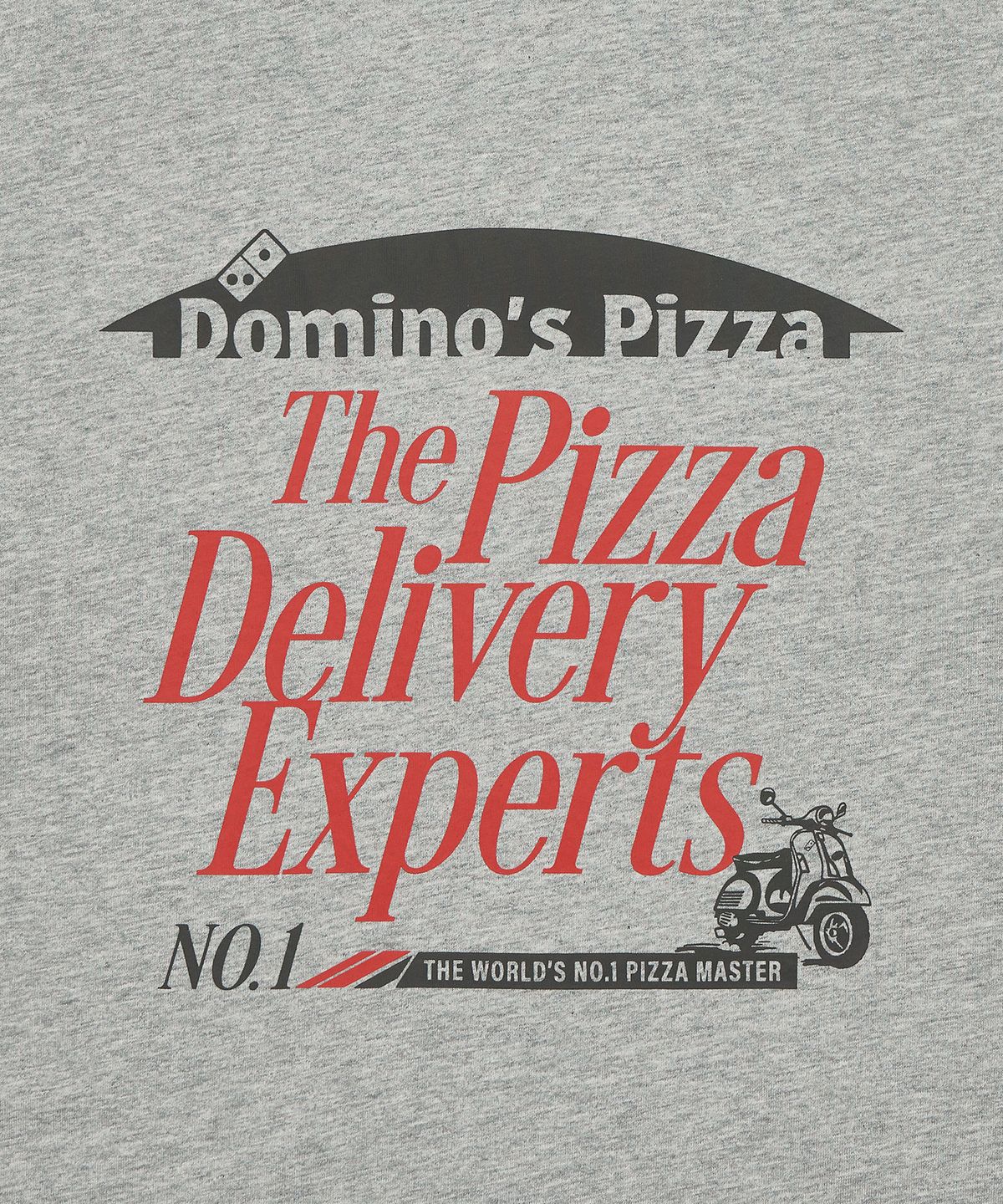 도미노피자(DOMINOSPIZZA) 도미노피자 반소매 티셔츠 그레이