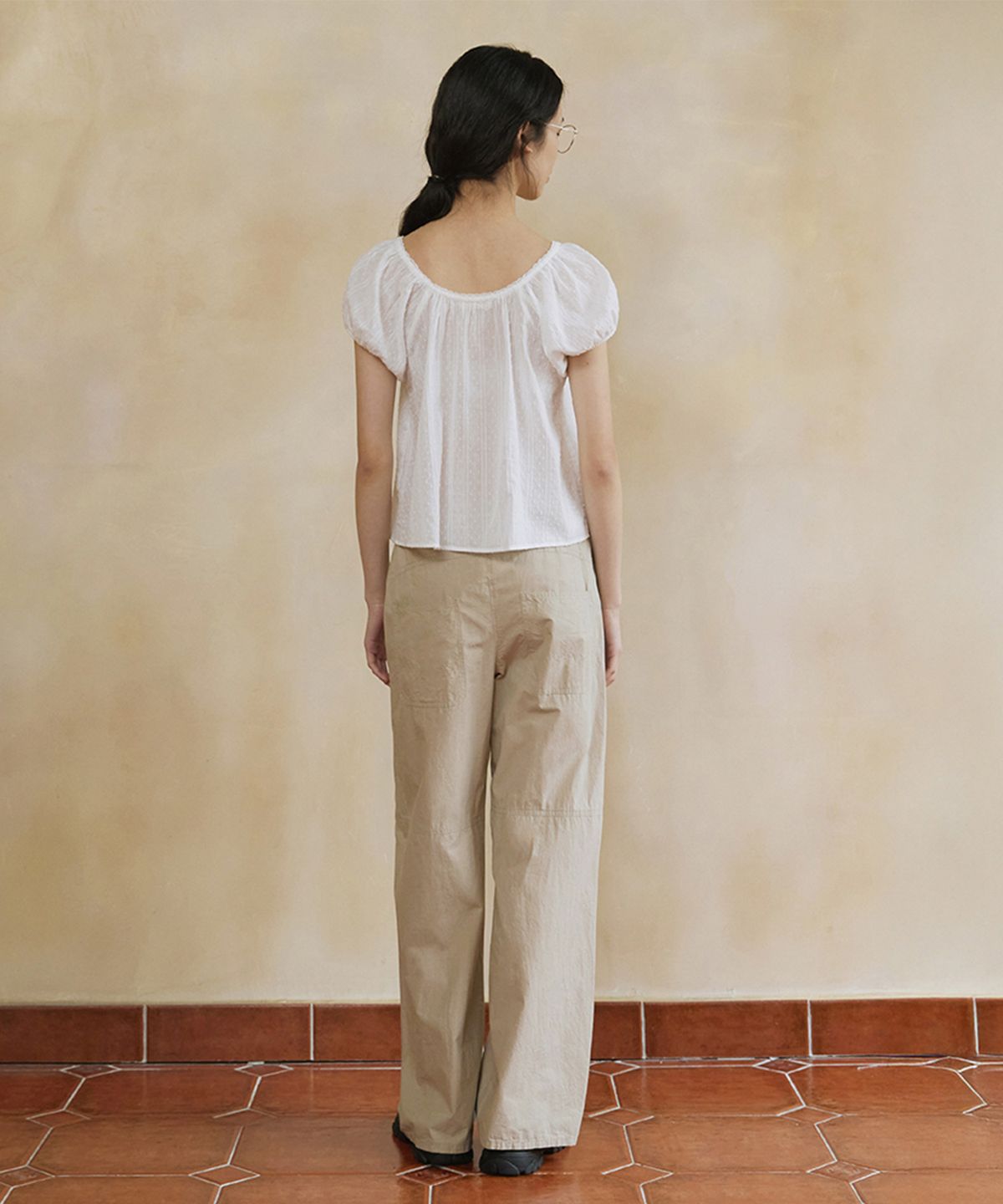 모노크롬(MONOCHROME) [online exclusive] lasse blouse (white)