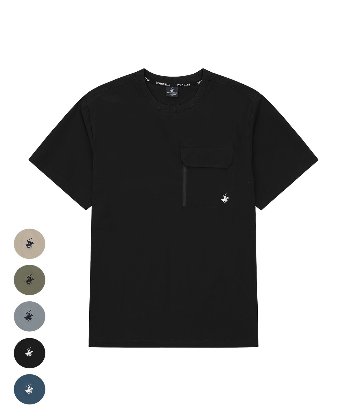 비버리힐스 폴로클럽(BHPOLOCLUB) 남성 에어 스트레치 포켓 반팔 티셔츠 5Color TS183