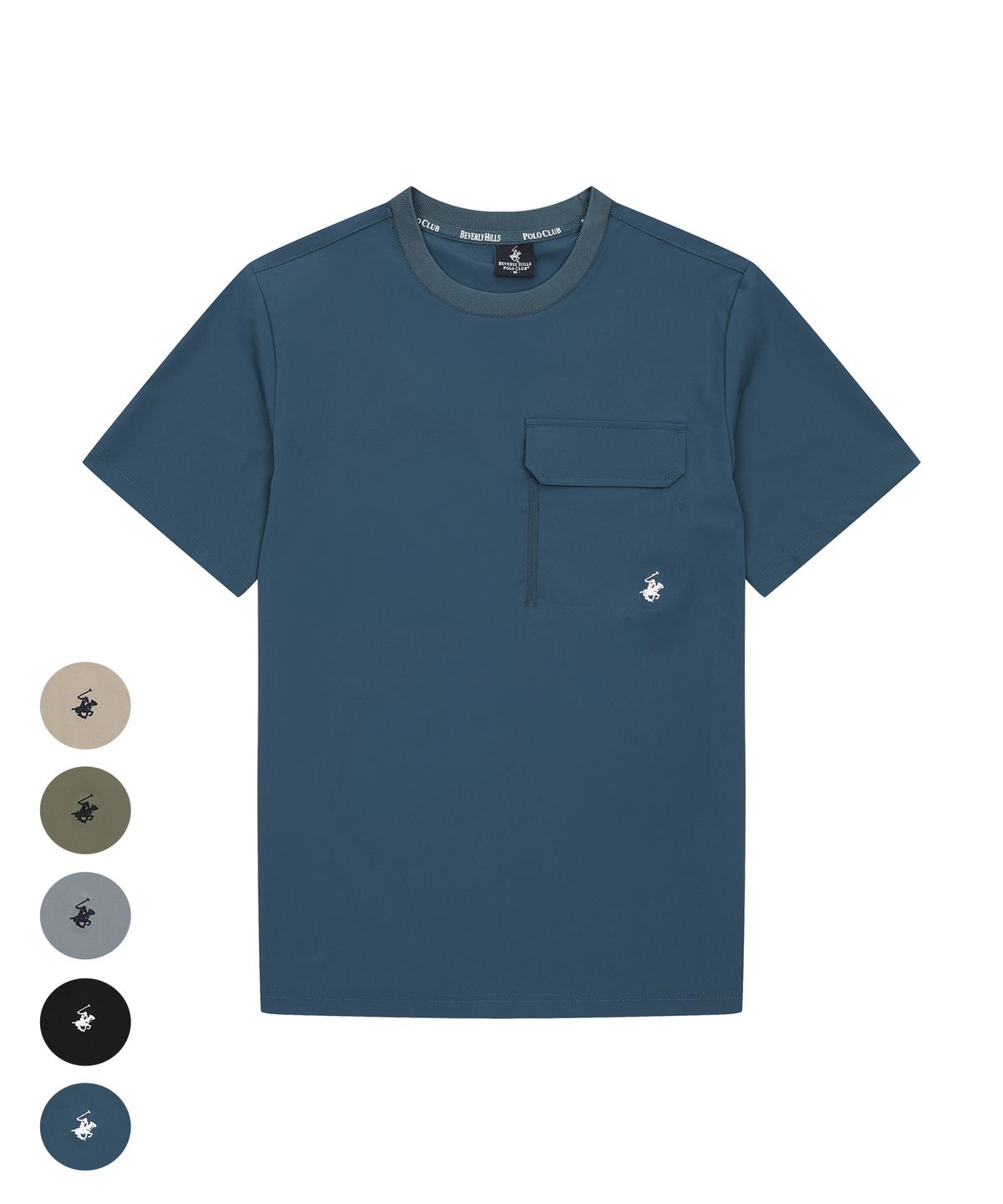 비버리힐스 폴로클럽(BHPOLOCLUB) 남성 에어 스트레치 포켓 반팔 티셔츠 5Color TS183
